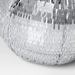 11"x13" Christmas 3D Disco Ball Shape Pillow With Silver Sequins - Wondershop™ -Wondershop Sales GUEST 003ab8dc 8323 42a4 933a 5eec7cca03b3