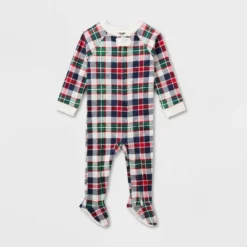 Baby Plaid Ribbed Holiday Matching Family Footed Pajamas - Wondershop™ Cream -Wondershop Sales GUEST 02f3dff2 e9b9 4987 87c3 33c91c52a8c2