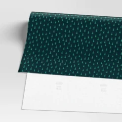 40" 125 Sq Ft Christmas Roll Wrap Trees On Green - Wondershop™ -Wondershop Sales GUEST 033b451a 93a6 4d29 922a 1784a013baa1