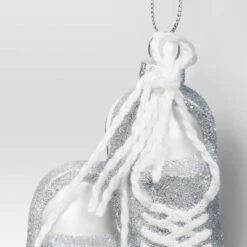 5.31" Christmas Glass Silver Shoes Ornament - Wondershop™ -Wondershop Sales GUEST 04d6b78e f20e 4dab b29e bc8ba94e0f0d