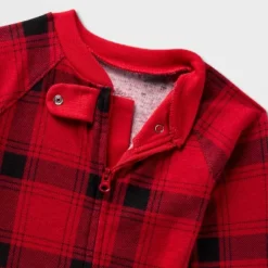 Baby Plaid Ribbed Holiday Matching Family Footed Pajama - Wondershop™ Red/Black -Wondershop Sales GUEST 09c299cb 8d85 4d66 bb9c e85afa7c5af3