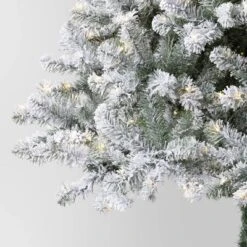 7.5' Pre-Lit Flocked Full Alberta Spruce Artficial Christmas Tree With Warm White LED Lights - Wondershop™ -Wondershop Sales GUEST 0bf78a47 e2c5 47bd 8028 f787c75c1c84