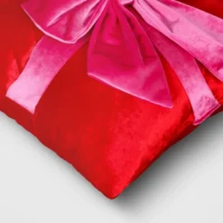 16" Christmas Red Square Pillow With Hot Pink Bow - Wondershop™ 7 16" Christmas Red Square Pillow With Hot Pink Bow - Wondershop™ -Wondershop Sales GUEST 0e278215 0c7b 4890 9e4b 9aa29c0aa50c
