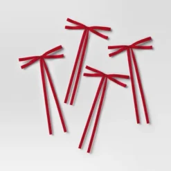 4ct Faux Velvet Fabric Christmas Decorative Bow - Wondershop™ -Wondershop Sales GUEST 120bbc88 c943 4817 bb89 1ee597fa20fe