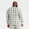 Men's Plaid Ribbed Long Sleeve Holiday Matching Family Pajama Shirt - Wondershop™ Cream -Wondershop Sales GUEST 128e6a13 a1dd 4e52 817c c774ef2f64d7