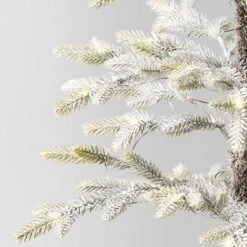 Pre-lit Flocked Balsam Fir Artificial Christmas Tree With Basket Base Warm White LED Lights - Wondershop™ -Wondershop Sales GUEST 1375f341 c5b3 4593 a207 a71107c3fefa