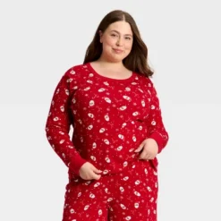 Women's Santa Print Ribbed Long Sleeve Holiday Matching Family Pajama Shirt - Wondershop™ Red 11 Women's Santa Print Ribbed Long Sleeve Holiday Matching Family Pajama Shirt - Wondershop™ Red -Wondershop Sales GUEST 162effef 66c5 45d5 a87e 64de9eecac11