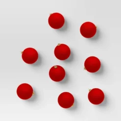 9ct 80mm Christmas Flocked Ball Ornament Set - Wondershop™ -Wondershop Sales GUEST 19ceb34d 1310 457d a3c8 e57ee30c9eca