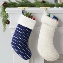 20" Cable Knit Christmas Stocking - Wondershop™