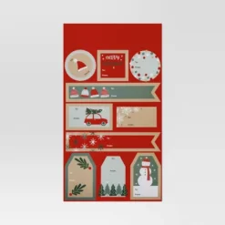 50ct Christmas Peel And Stick Gift Tags Red/Green/White Kraft - Wondershop™ -Wondershop Sales GUEST 20757ebb a602 4add 9e14 5f82089c0196
