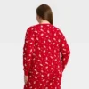 Women's Santa Print Ribbed Long Sleeve Holiday Matching Family Pajama Shirt - Wondershop™ Red -Wondershop Sales GUEST 20b5d56a 2833 495d 9892 0645878596ff