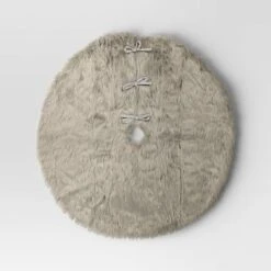 48" Faux Fur Christmas Tree Skirt Gray - Wondershop™ -Wondershop Sales GUEST 2176a37d 7b4b 4cc1 8c49 842098220bcc