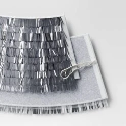 Christmas Mirrored Metallic Fringe Fabric Tree Collar Silver - Wondershop™ 8 Christmas Mirrored Metallic Fringe Fabric Tree Collar Silver - Wondershop™ -Wondershop Sales GUEST 221e6e7c 47e7 45ac 9f0c bc10b80fca3f