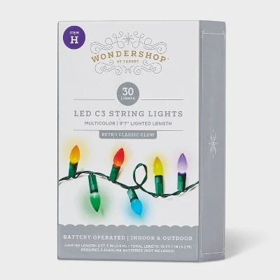 30ct LED Christmas Indoor Outdoor Novelty String Lights With Green Wire - Wondershop™ 6 30ct LED Christmas Indoor Outdoor Novelty String Lights With Green Wire - Wondershop™ - Image 4