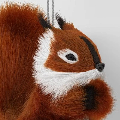 4" Christmas Faux Fur Animals Squirrel Ornament - Wondershop™ 4 4" Christmas Faux Fur Animals Squirrel Ornament - Wondershop™ - Image 2