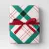 30” 25 Sq Ft Christmas Roll Wrap Green/White/Red Plaid - Wondershop™ -Wondershop Sales GUEST 25c7943d f7ea 4100 bbd6 a11d328887fe