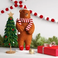Christmas Fabric Bear Decor - Wondershop™