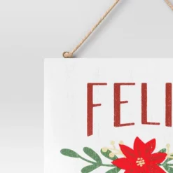 Reversible 'Felices Fiestas' To 'Feliz Navidad' Wood Christmas Wall Décor Dark Red/White - Wondershop™ -Wondershop Sales GUEST 2baec5c8 bbca 433d a3d5 c2aad47976f8