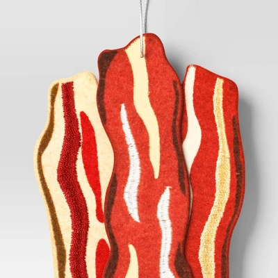 Christmas Fabric Bacon Ornament- Wondershop™ 4 Christmas Fabric Bacon Ornament- Wondershop™ - Image 2
