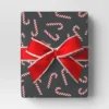40" 220 Sq Ft Christmas Roll Wrap Candy Canes On Black - Wondershop™ -Wondershop Sales GUEST 3245d12f bc59 417d 81b6 1277c0efbd33