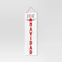 Reversible 'Felices Fiestas' To 'Feliz Navidad' Wood Christmas Wall Décor Dark Red/White - Wondershop™ -Wondershop Sales GUEST 33791dec 1c6c 4ffc a2c9 8bb46795097a