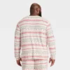 Men's "Let It Snow" Fair Isle Cozy Knit Long Sleeve Henley Holiday Matching Family Pajama Shirt - Wondershop™ Cream -Wondershop Sales GUEST 34d96053 e117 4237 98ee 4d3251c4763e