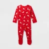 Baby Santa Print Ribbed Holiday Matching Family Footed Pajama - Wondershop™ Red -Wondershop Sales GUEST 35c7b1b0 33e8 46f7 8103 1016271a9b4b