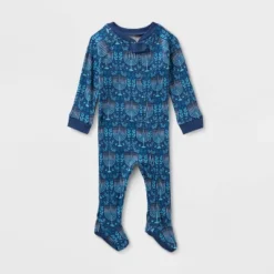 Baby Hanukkah Ribbed Holiday Matching Family Footed Pajama - Wondershop™ Blue -Wondershop Sales GUEST 3751a941 9c03 4133 b460 8d13c978aecd