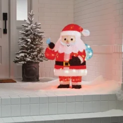 32" Tinsel Santa Christmas Novelty Sculpture Light With 4 Interchangeable Faces - Wondershop™ -Wondershop Sales GUEST 387ccf35 7cdb 47d3 b44f 7c9161414aba