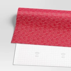 30" 50 Sq Ft Christmas Roll Wrap Merry Christmas On Red - Wondershop™ -Wondershop Sales GUEST 3c4574c7 465a 4590 b9c5 6f98e757c317