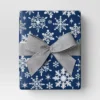 30” 25 Sq Ft Christmas Roll Wrap White Snowflakes On Blue - Wondershop™ -Wondershop Sales GUEST 3e49bb18 8805 4391 845d 99af6f58fc5e