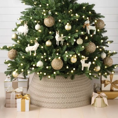 Christmas Roll Up Cable Knit Taupe - Wondershop™ 3 Christmas Roll Up Cable Knit Taupe - Wondershop™