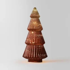 14.75" Battery Operated Lit Glass Christmas Tree Sculpture - Wondershop™ -Wondershop Sales GUEST 4a67b46b 6940 4ff8 9fdb 3f919a169722