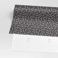 40" 220 Sq Ft Christmas Roll Wrap Candy Canes On Black - Wondershop™ -Wondershop Sales GUEST 4bd90fe3 22e7 4fbf b927 c1c8c07000c7