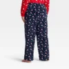 Women's Santa Print Microfleece Holiday Matching Family Pajama Pants - Wondershop™ Navy Blue -Wondershop Sales GUEST 4bfffd3a a694 4c37 8c27 658d998fbf3d