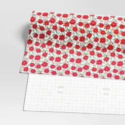 30" 50 Sq Ft Christmas Roll Wrap Poinsettia On Cream - Wondershop™ -Wondershop Sales GUEST 4c87795c 897d 46fd bc59 16ed91b9a2af