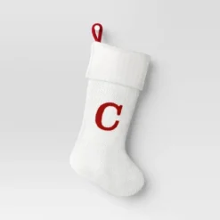 Knit Monogram Christmas Stocking White - Wondershop™ -Wondershop Sales GUEST 50f90659 db4e 4066 a720 cff8454e4234
