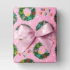 30” 20 Sq Ft Christmas Roll Wrap Happy Holidays And Wreaths On Pink - Wondershop™ -Wondershop Sales GUEST 573f165c 14c6 400a b00b dc9a89dd4942