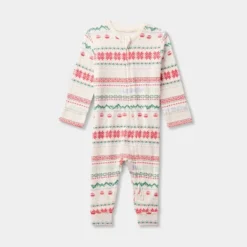 Baby "Let It Snow" Fair Isle Cozy Knit Holiday Matching Family Pajama Union Suit - Wondershop™ Cream 9 Baby "Let It Snow" Fair Isle Cozy Knit Holiday Matching Family Pajama Union Suit - Wondershop™ Cream -Wondershop Sales GUEST 57a16be1 7af6 4dd7 bc33 acd030cdb0db
