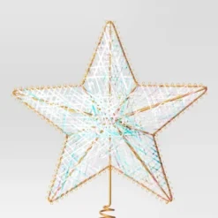 11" Unlit Gold Metal Iridescent Wrap 5 Point Star Double Sided Christmas Tree Topper - Wondershop™ -Wondershop Sales GUEST 5a8d9b84 761c 4a32 8cab ed9328d34248