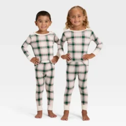 Toddler Plaid Ribbed Long Sleeve Shirt And Pants Holiday Matching Family Pajama Set - Wondershop™ Cream -Wondershop Sales GUEST 5b81001d e40a 4ab8 908e c86bb92cc554
