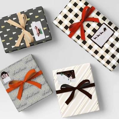 50ct Christmas Peel And Stick Gift Tags Blush/White - Wondershop™ 3 50ct Christmas Peel And Stick Gift Tags Blush/White - Wondershop™