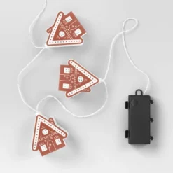 8ct LED Battery Operated Christmas Gingerbread Houses Novelty String Lights Warm White With Clear Wire - Wondershop™ -Wondershop Sales GUEST 5d196f6d 1b3d 42c8 a982 527d8e1224dc