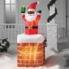 6' LED Animated Santa In Chimney Christmas Inflatable Decoration Red - Wondershop™: Festive Outdoor Display With Lights -Wondershop Sales GUEST 5e31b910 316c 4b95 aba6 7b365203b2b5