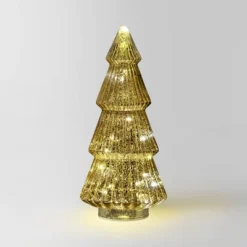 14.75" Battery Operated Lit Glass Christmas Tree Sculpture - Wondershop™ -Wondershop Sales GUEST 60d09b4c e939 4bb4 a671 99300057def2