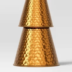 14.25" Hammered Metal Cone Christmas Tree Sculpture - Wondershop™ Gold -Wondershop Sales GUEST 61e7ba61 efa8 4cf9 b4c5 d06bcef68faf