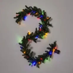9' Battery Operated Pre-Lit Artificial Pine Christmas Garland Green With Dual Color LED Lights - Wondershop™ -Wondershop Sales GUEST 62defcd7 8eec 424f 9afc d8cb4dcfcda9