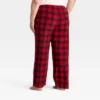 Women's Plaid Microfleece Holiday Matching Family Pajama Pants - Wondershop™ Red/Black -Wondershop Sales GUEST 6b5a58c0 fdae 4aab 8f21 ce7ef250dab2