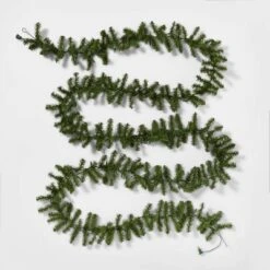 18' Pre-Lit Artificial Pine Bough Christmas Garland Green With Multicolor Lights - Wondershop™ -Wondershop Sales GUEST 6e73184c 90b3 45ca bb04 3e477389b471