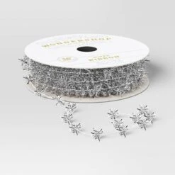 36' Christmas Tinsel Ribbon Silver - Wondershop™ -Wondershop Sales GUEST 6ef30e59 7f41 49f5 8f42 273710c04447